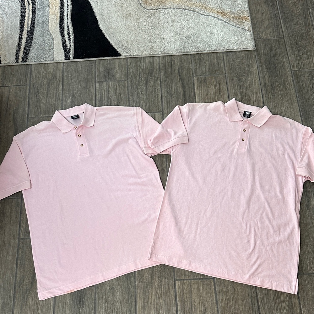 Houston Overseas Imports. Pink Polo Shirt for Men Size 2XL
